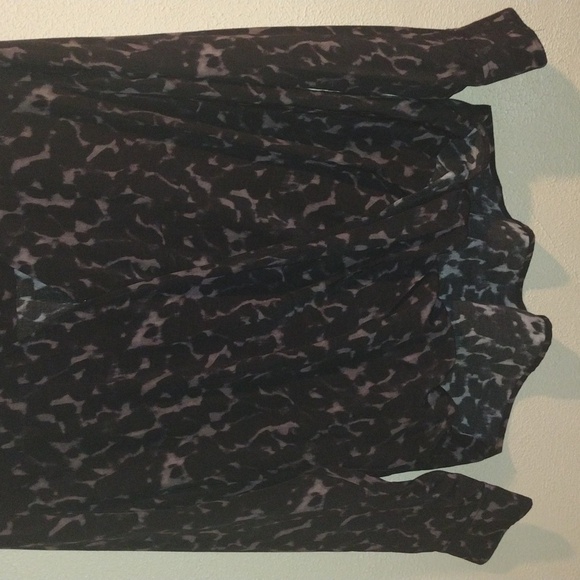 Rails Black and Brown Leopard Print Blouse M - Picture 3 of 6